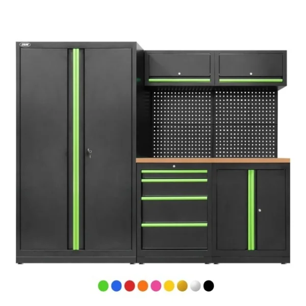 Jbm composizione arredo officina con piano mdf serie579 - dettaglio 1