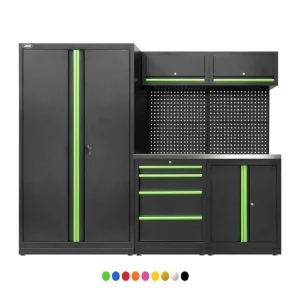 Jbm composizione arredo officina con piano acciaio inox serie595 - dettaglio 1