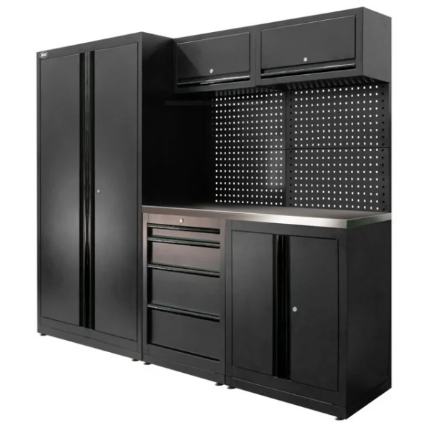 Jbm composizione arredo officina con piano acciaio inox serie595 - dettaglio 5