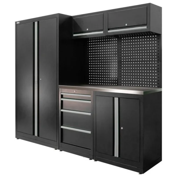 Jbm composizione arredo officina con piano acciaio inox serie595 - dettaglio 9