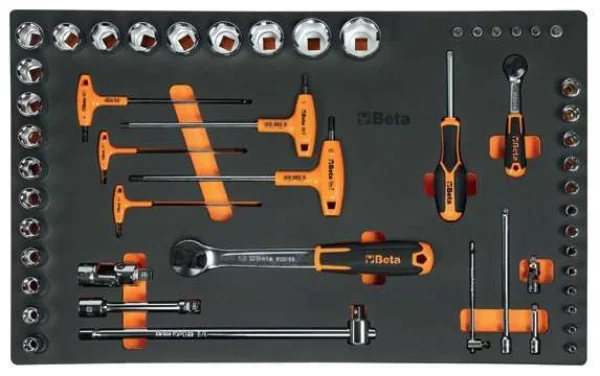 Beta Cassettiera mobile porta attrezzi 7 cassetti con assortimento 288 Pz. 3900 RSC39/7-G VI cod. 039000702 - 039000702
