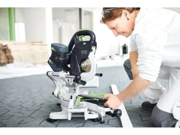 Festool ksc 60 eb-basic-set-ug troncatrice radiale brushless 2x18 v senza batterie 578755 - dettaglio 10