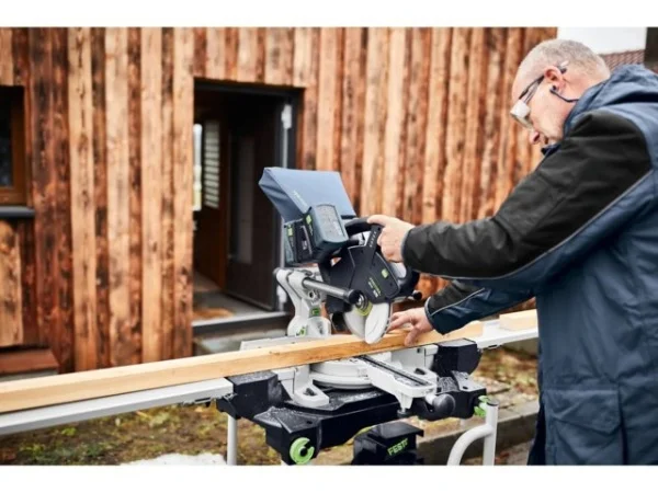 Festool ksc 60 eb-basic-set-ug troncatrice radiale brushless 2x18 v senza batterie 578755 - dettaglio 8