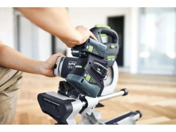 Festool ksc 60 eb-basic-set-ug troncatrice radiale brushless 2x18 v senza batterie 578755 - dettaglio 9