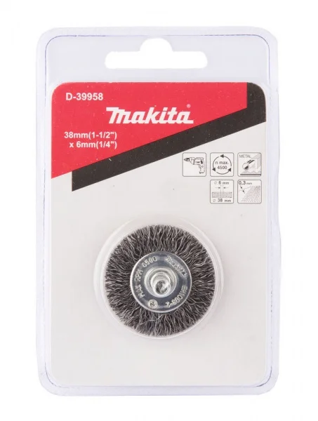 Makita Spazzola a disco attacco 6 mm
