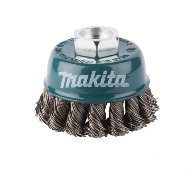 Makita Spazzola a tazza M14 in filo intrecciato per acciaio