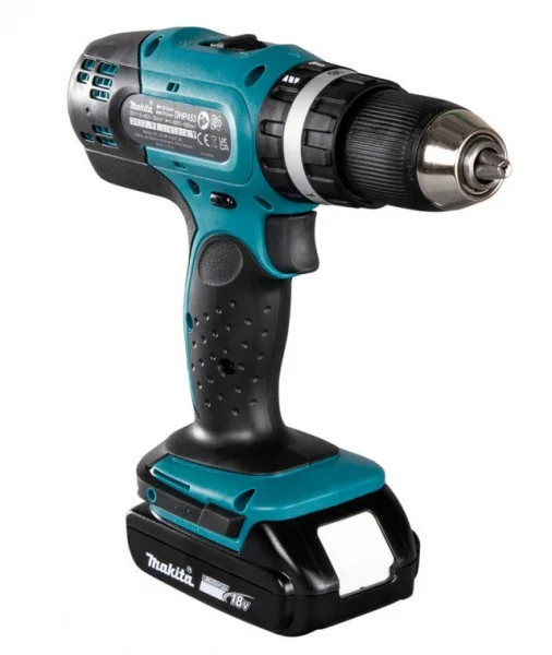 Makita DHP453RFJ Trapano avvitatore a percussione 18 V con due batterie - DHP453RFJ