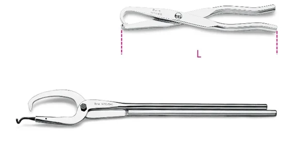 Pinza per molle freno a tamburo beta 1470 - dettaglio 1